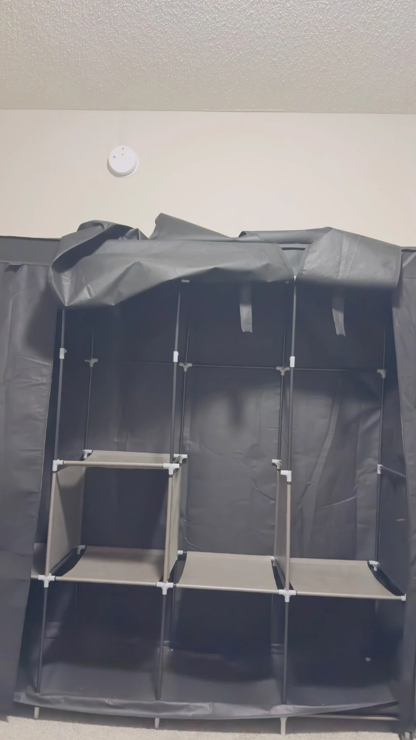 Black Portable Wardrobe Closet - photo 2