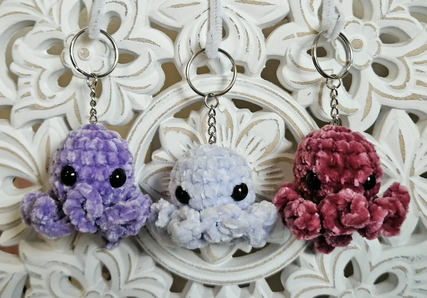 Handmade Octopus Keychain - photo 3