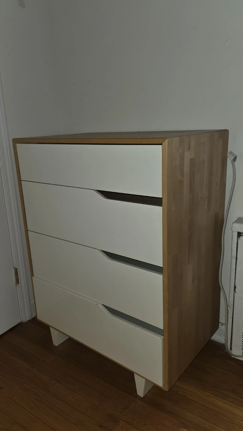 4-Drawer Dresser with Wood Frame - photo 2
