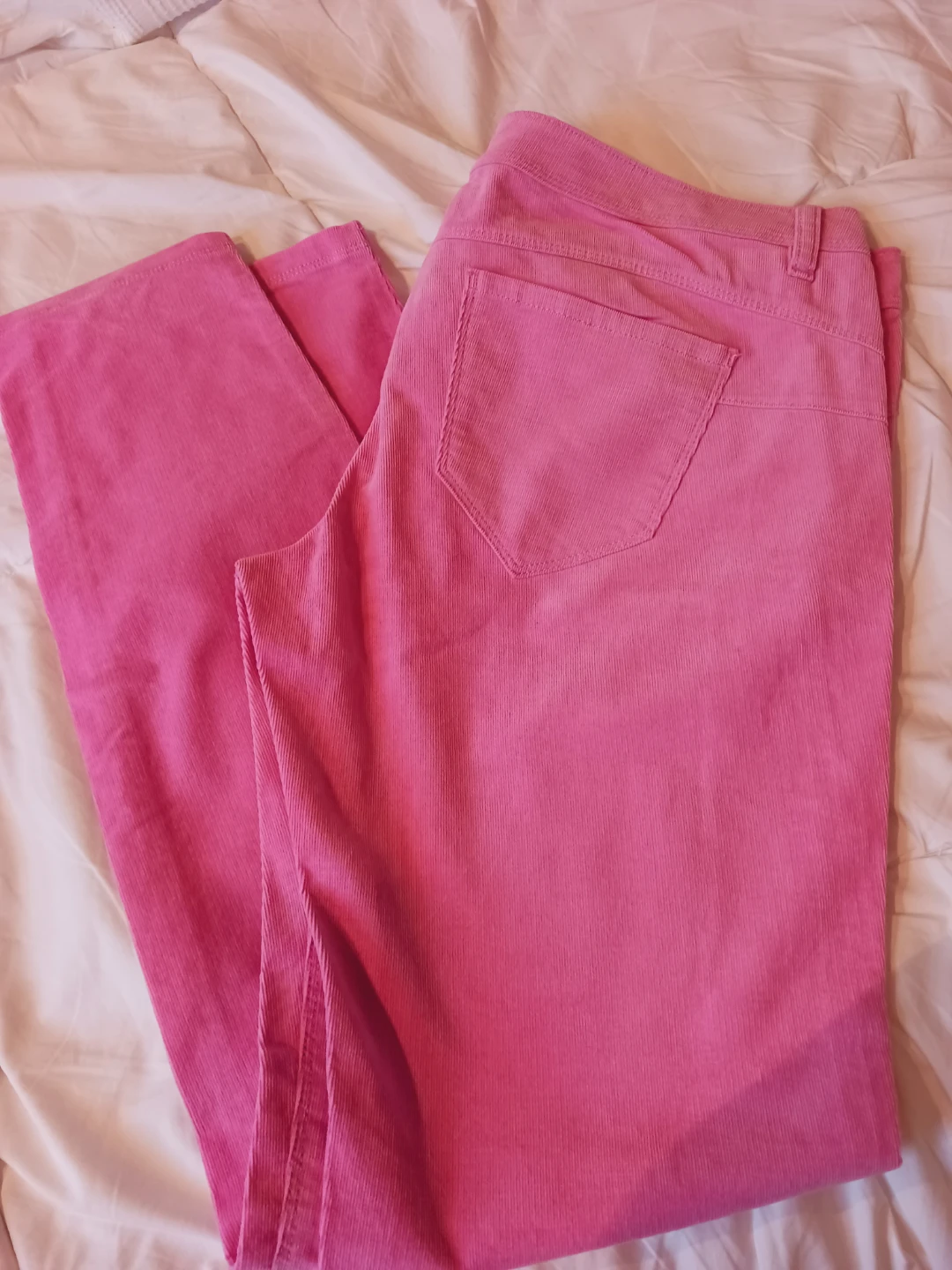 New !! United Colors of Benetton Skinny Pink Corduroy Pants. 10 - photo 5