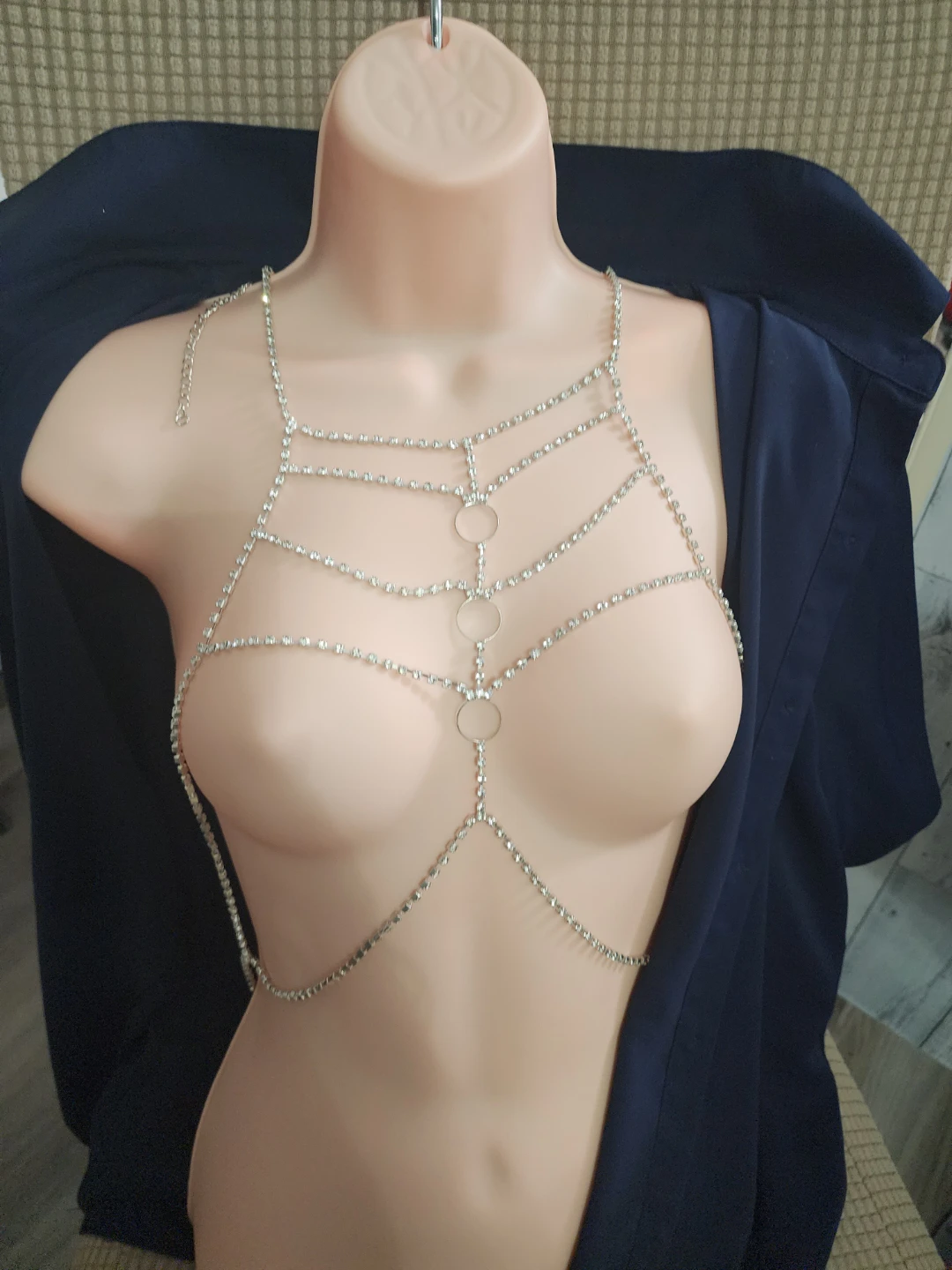 Rhinestone Body Chain Harness - photo 2