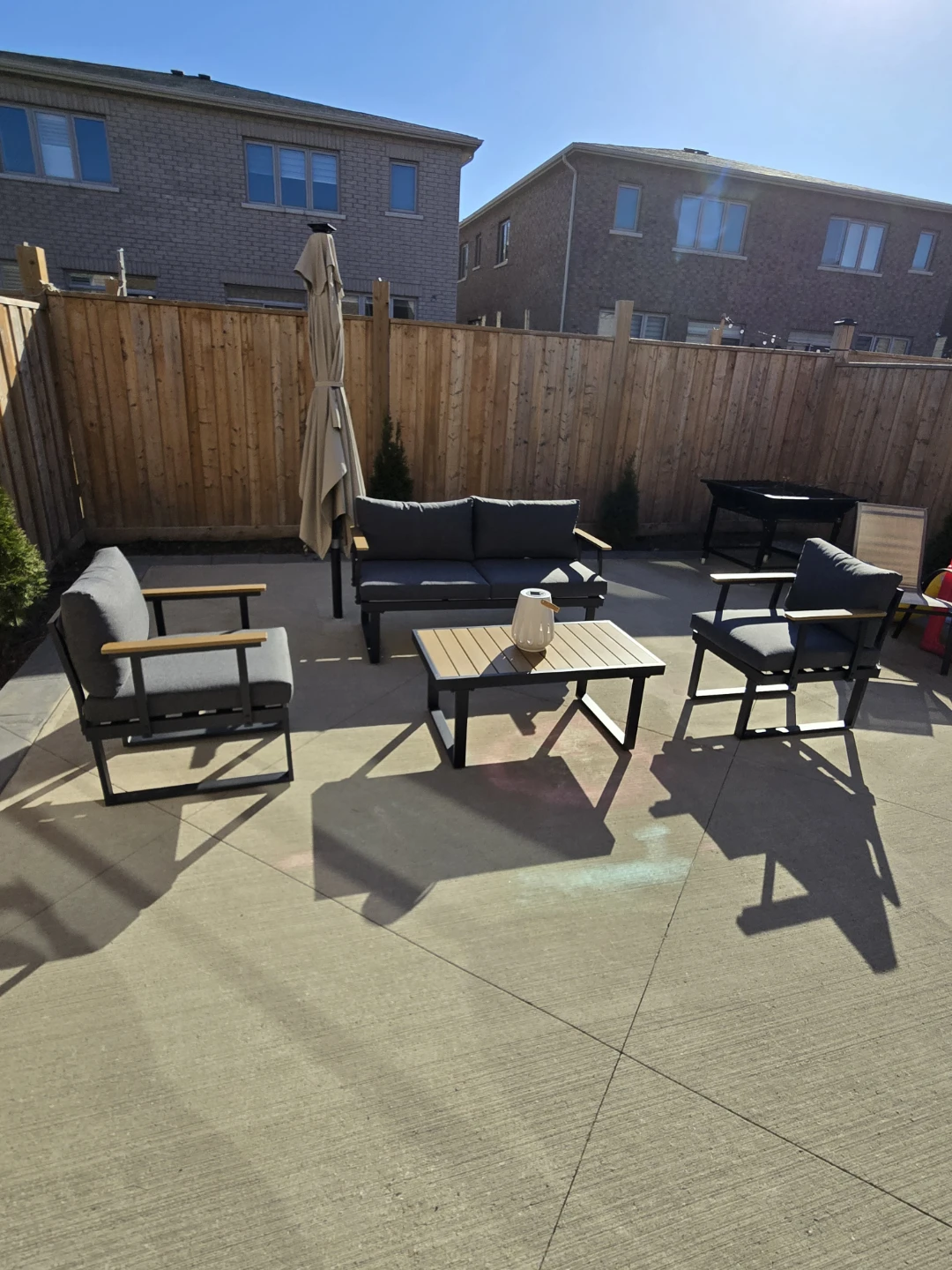 Warehouse sale Outdoor aluminum Furniture Set