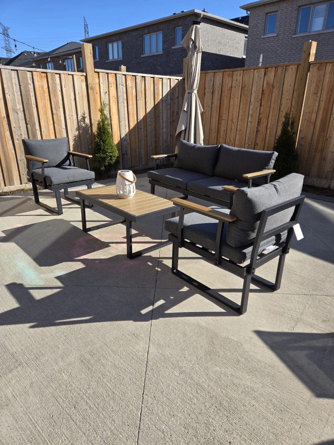 Warehouse sale Outdoor aluminum Furniture Set - photo 3