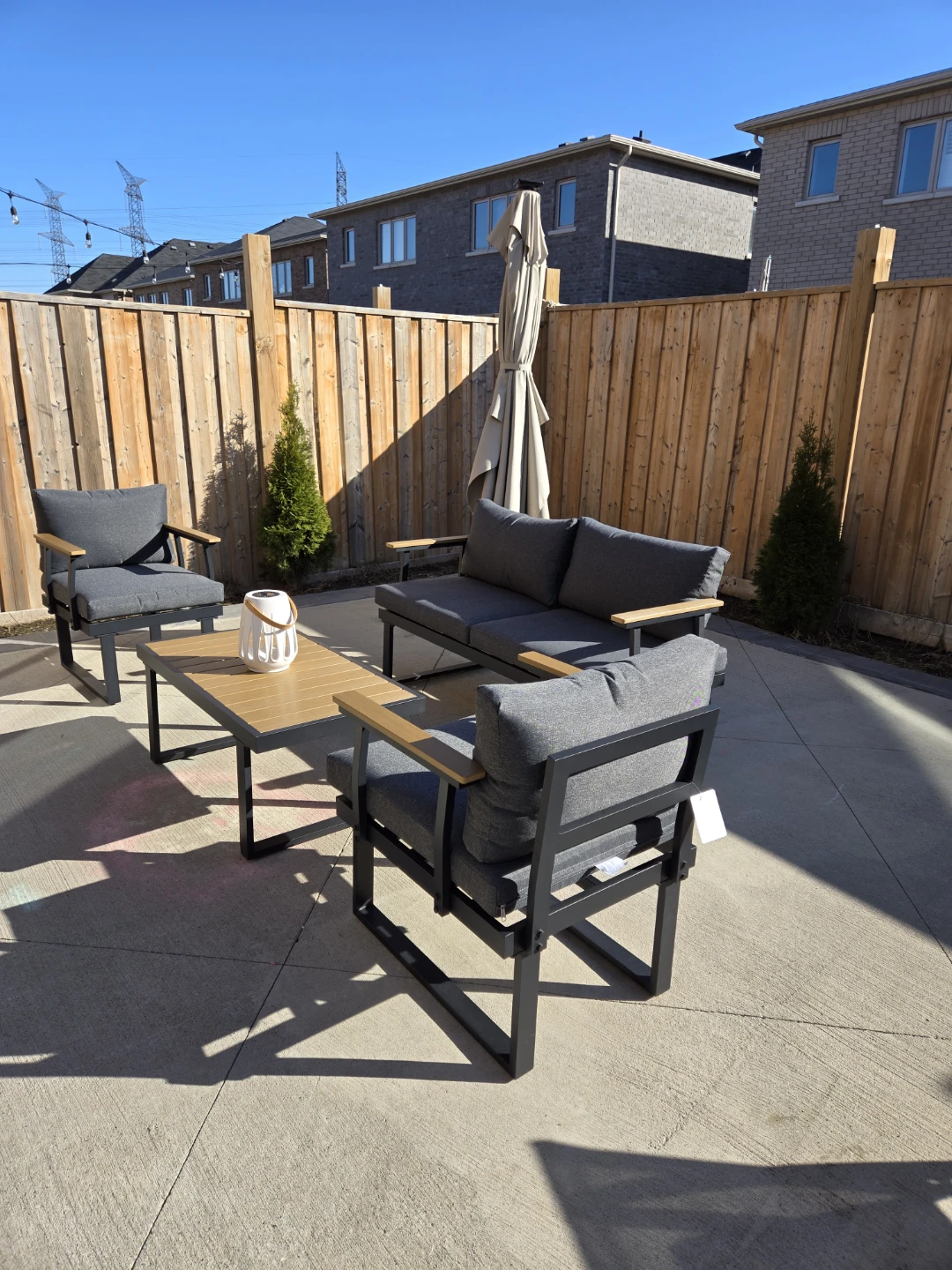 Warehouse sale Outdoor aluminum Furniture Set - photo 5