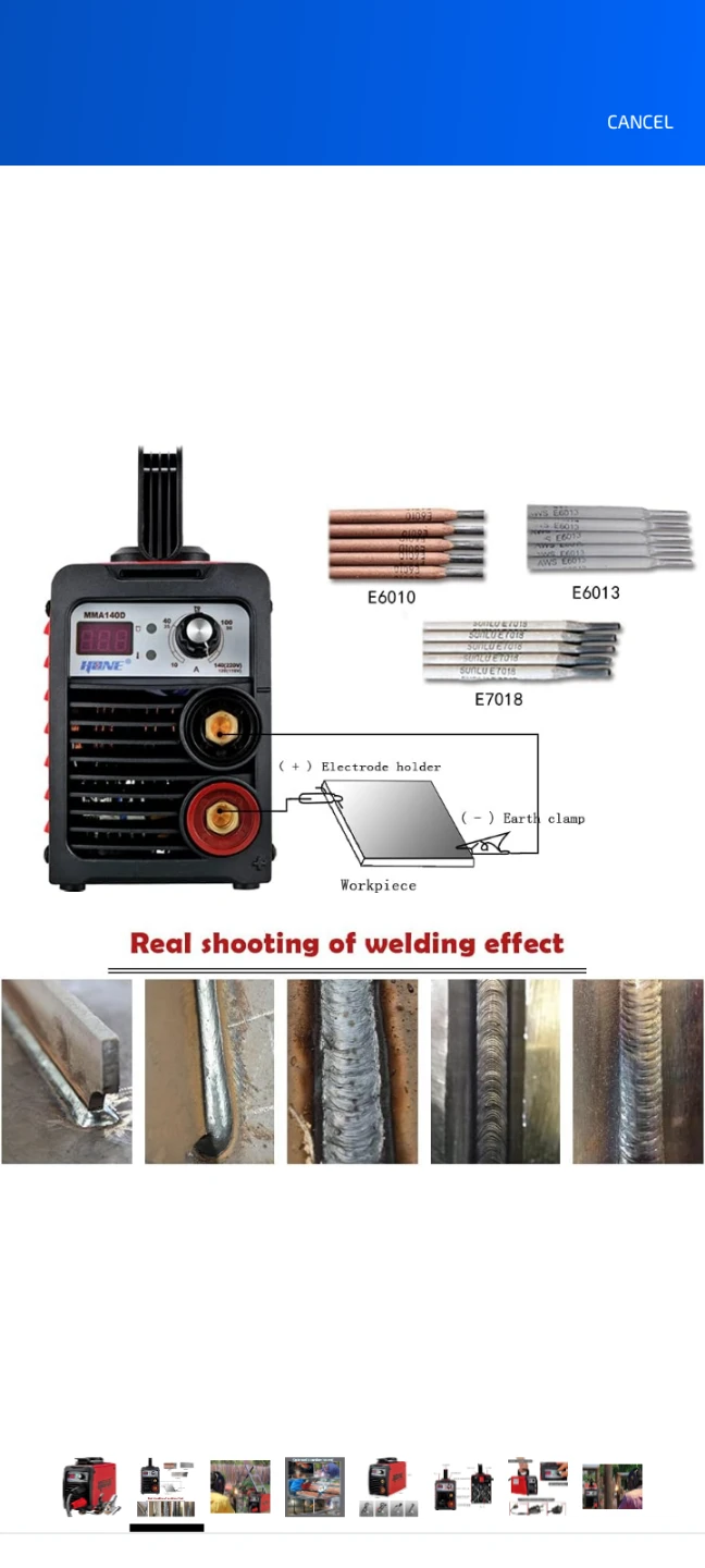 HONE MMA140D DC Inverter Welder - photo 4