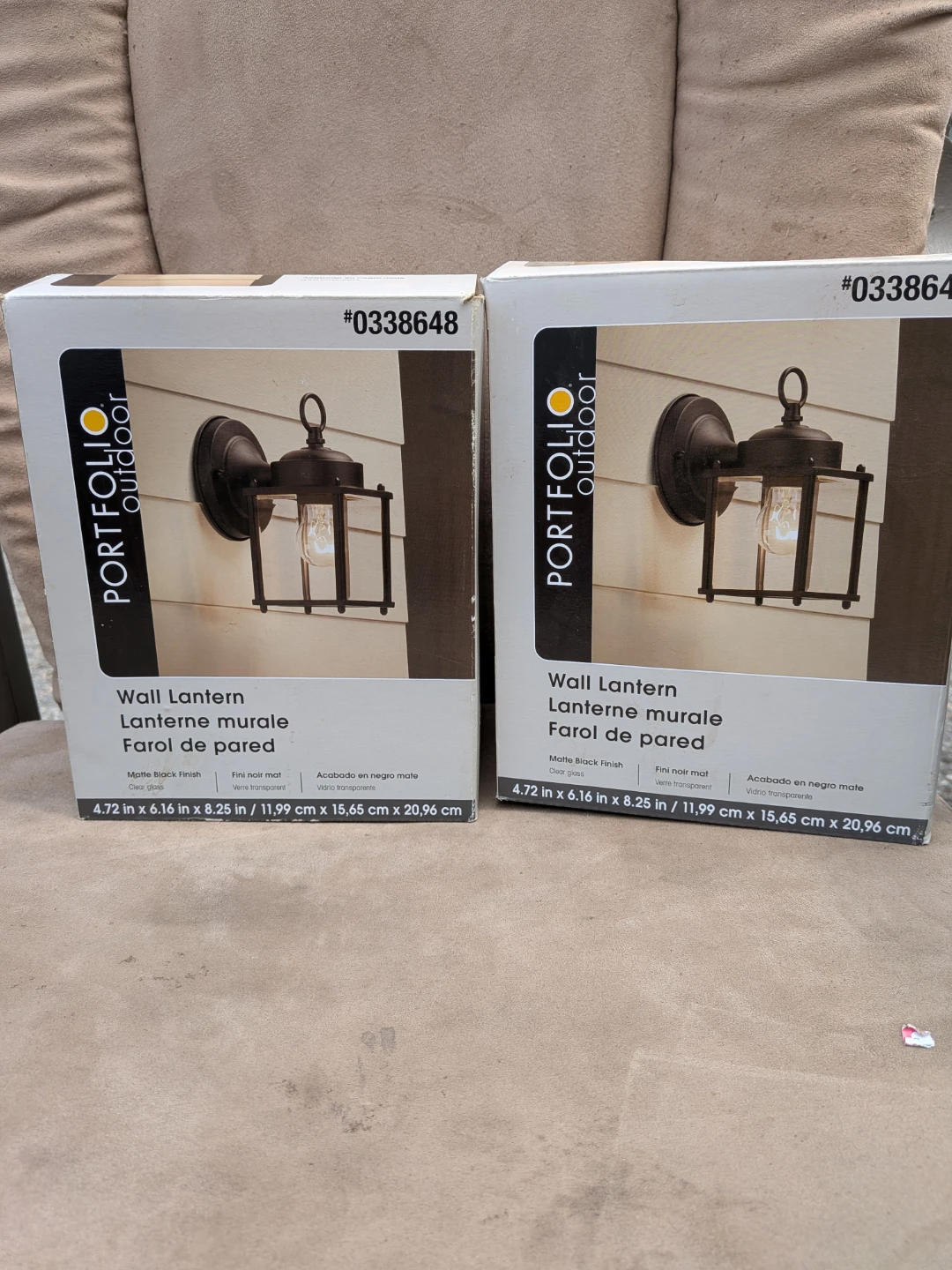 Portfolio Outdoor Wall Lantern - Matte Black