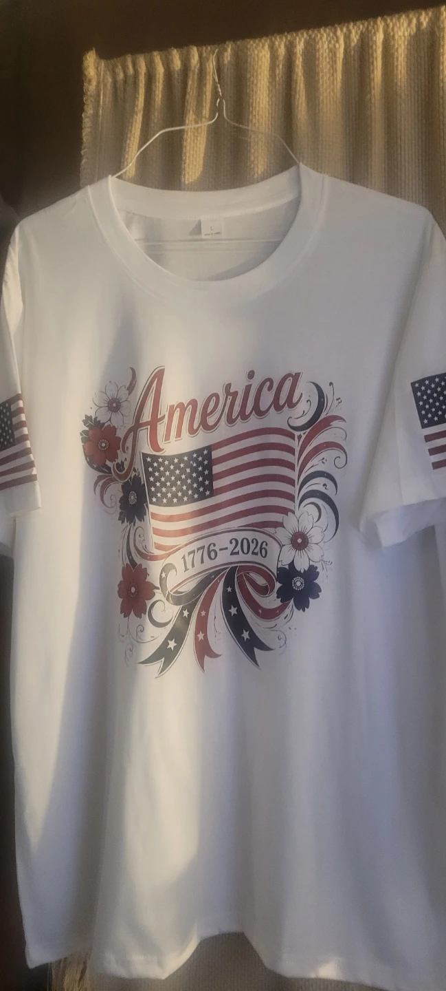 Brand new, never worn, festive 4th of July Tshirt, size L