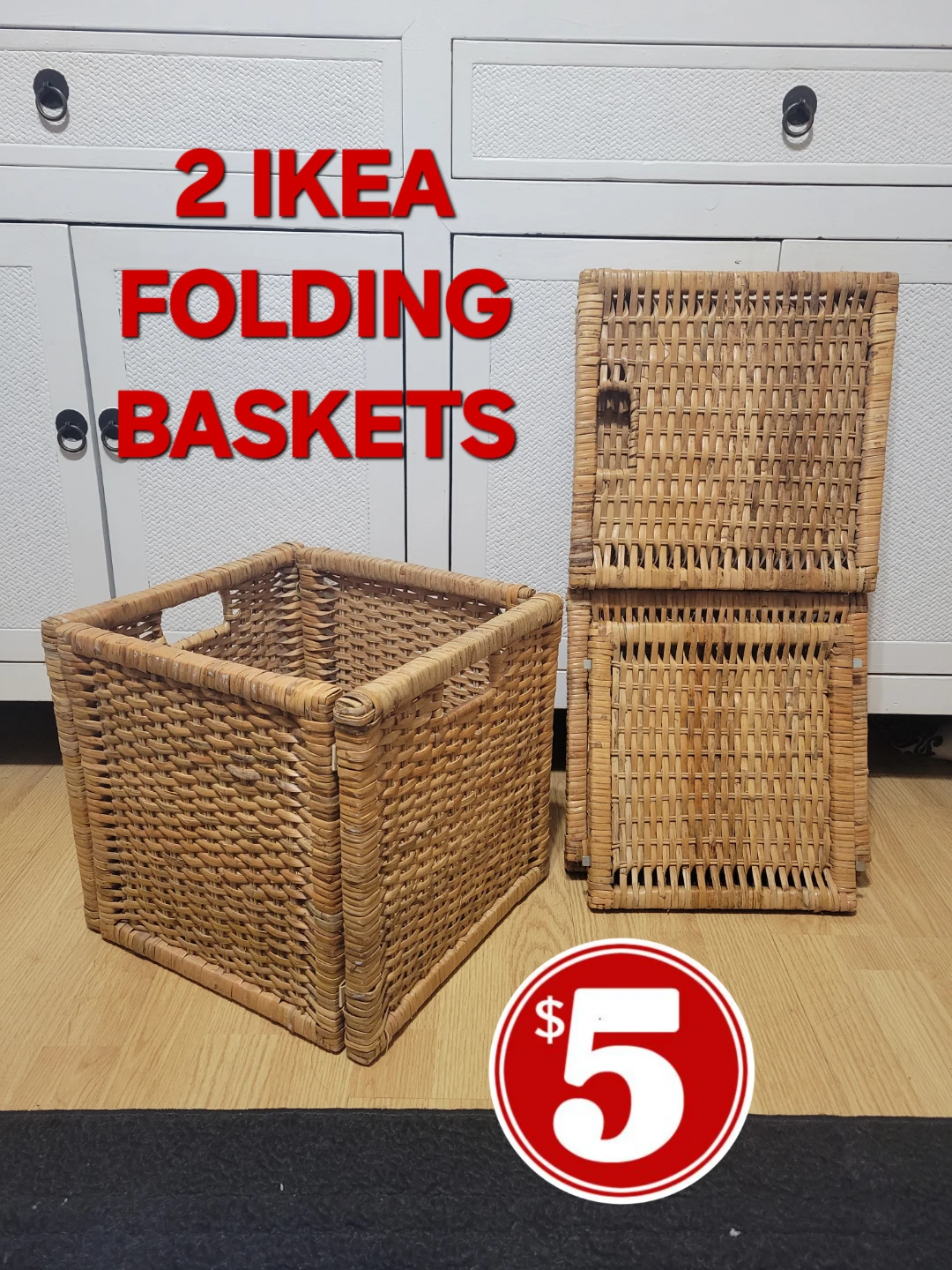 2 IKEA BASKETS