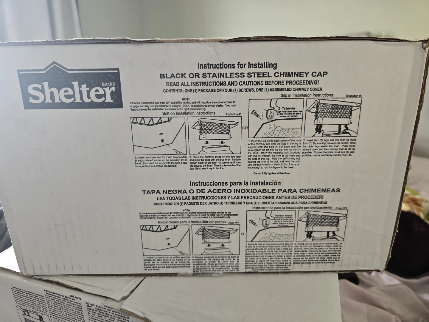 Shelter Galvanized Chimney Cap - Black Powder Coated Finish - photo 4