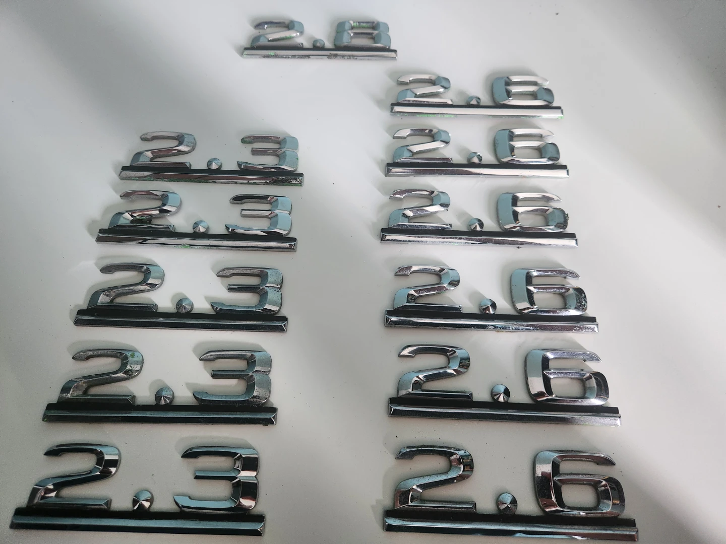 2.3 2.6 2.8 Emblem Badges