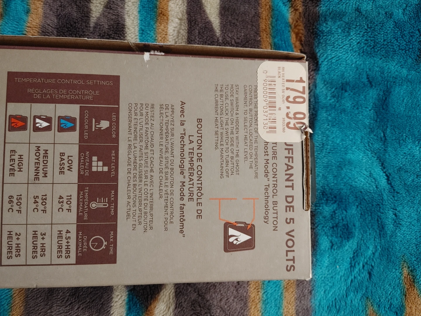 RedHead 5 Volt Heated Gloves with 2x 3000mAh Power Banks