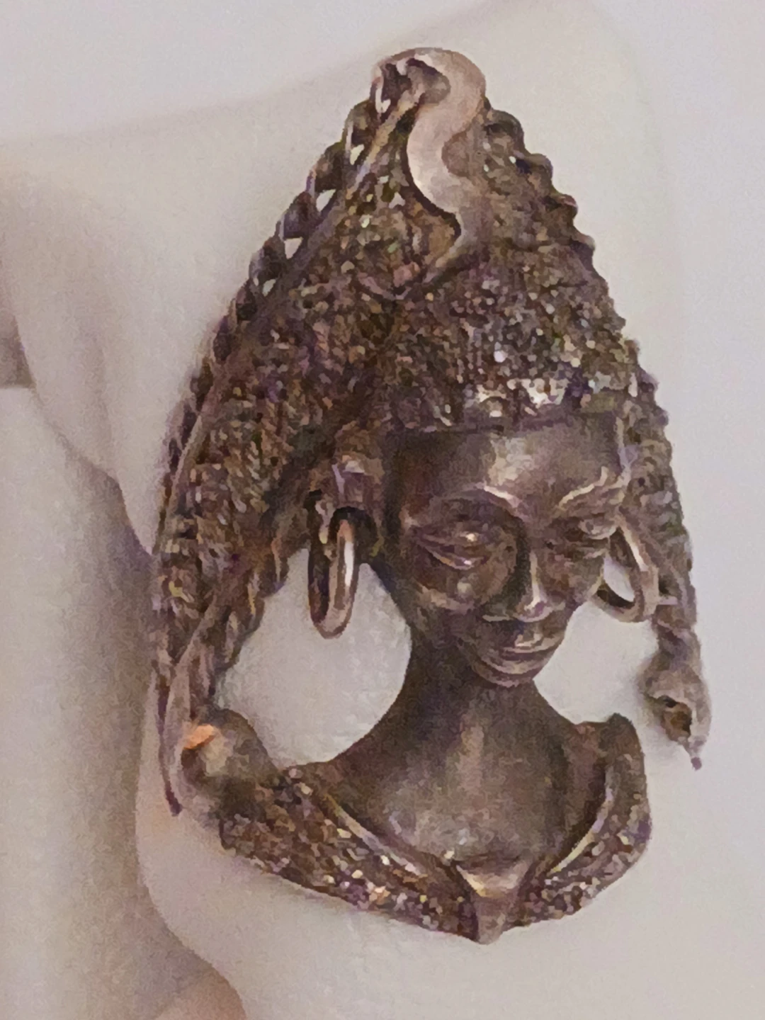 Gorgeous African Lady Portrait Silver Ring. 6. - photo 2