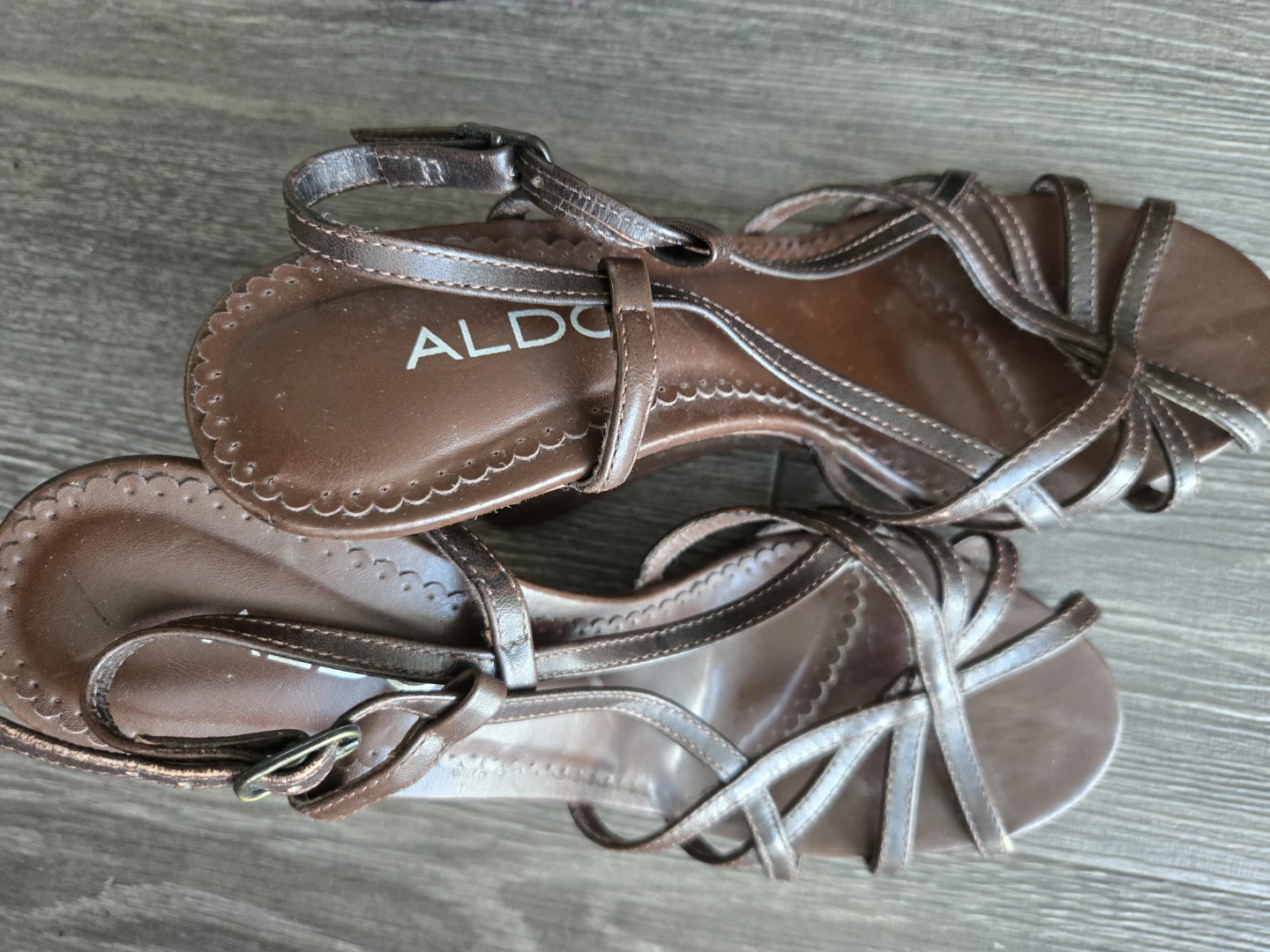 ALDO Brown Strappy Sandals