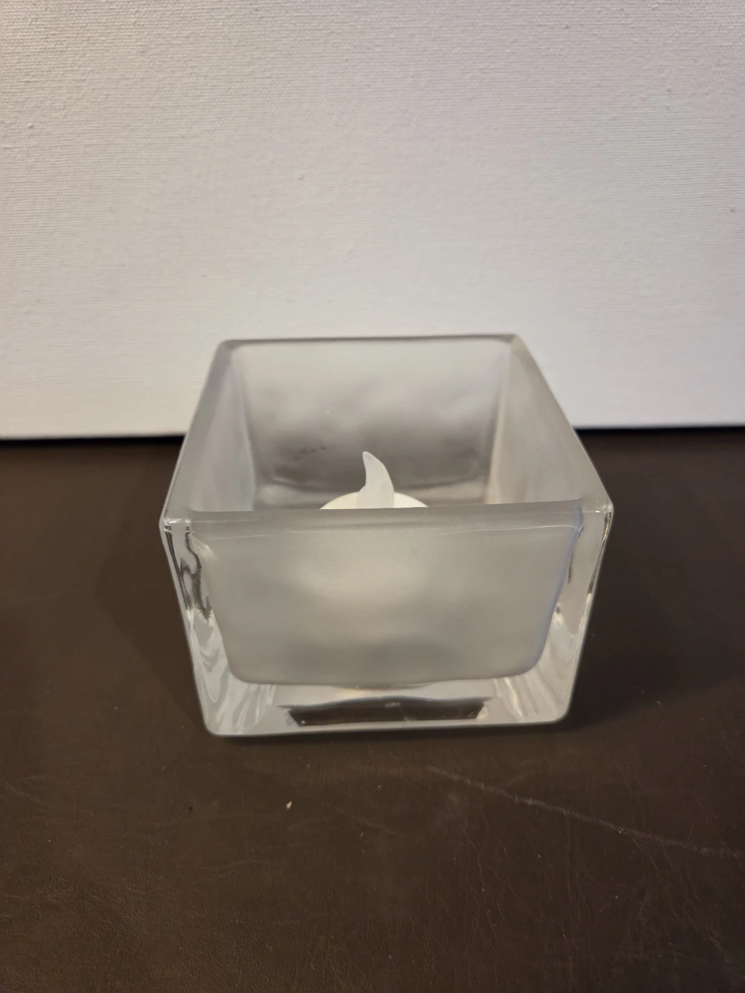 PartyLite Set of 3 Frosted Glass Tealight Holders - photo 2