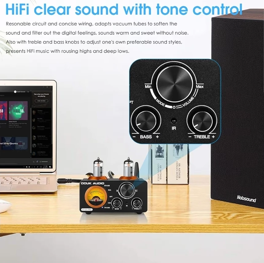 Douk Audio ST-01 PRO 200W Bluetooth Amplifier - photo 4