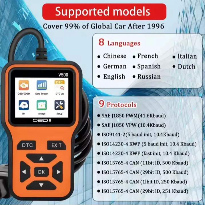 OBD II V500 Professional Scan Tool - photo 5