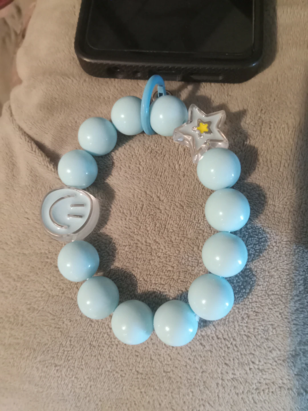 New!!! Light Blue Beaded Bracelet with Charm - photo 2