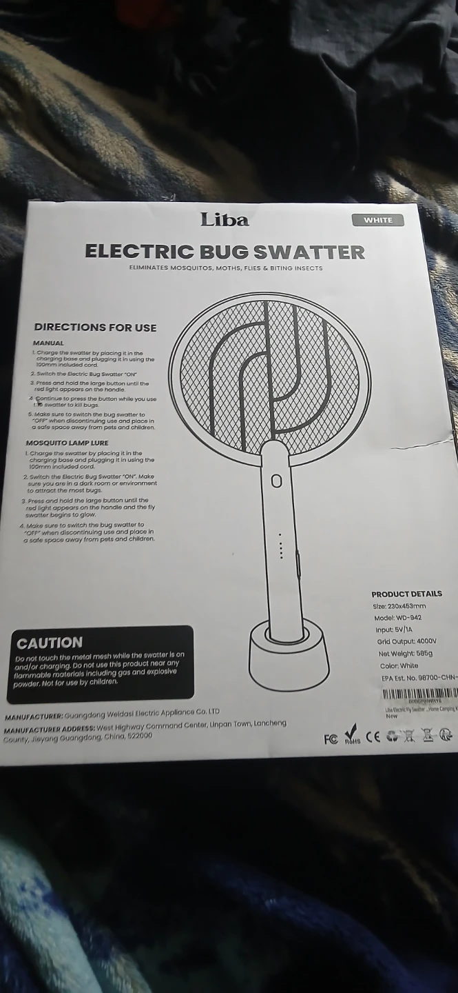 Liba Electric Bug Swatter - White - photo 2