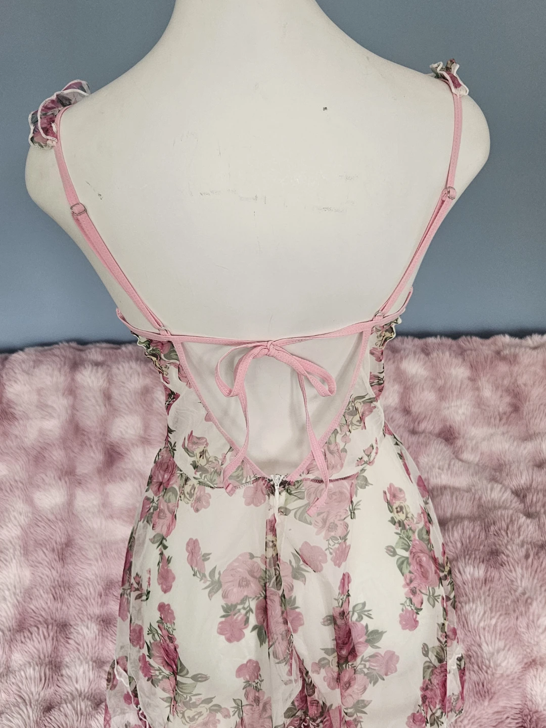 Floral Print Babydoll Dress - photo 4