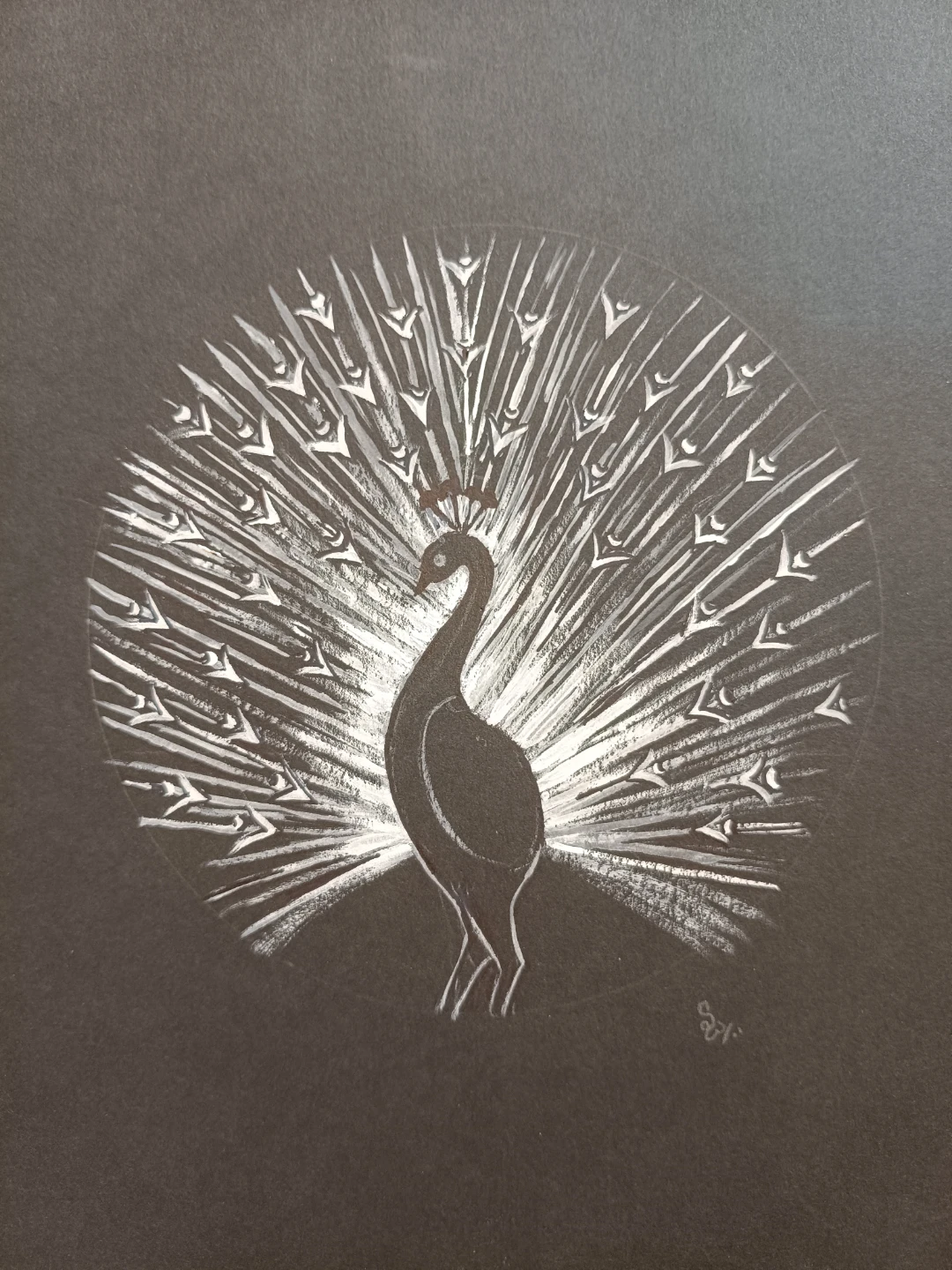 Sale :Hand Paintings on black cards - photo 2