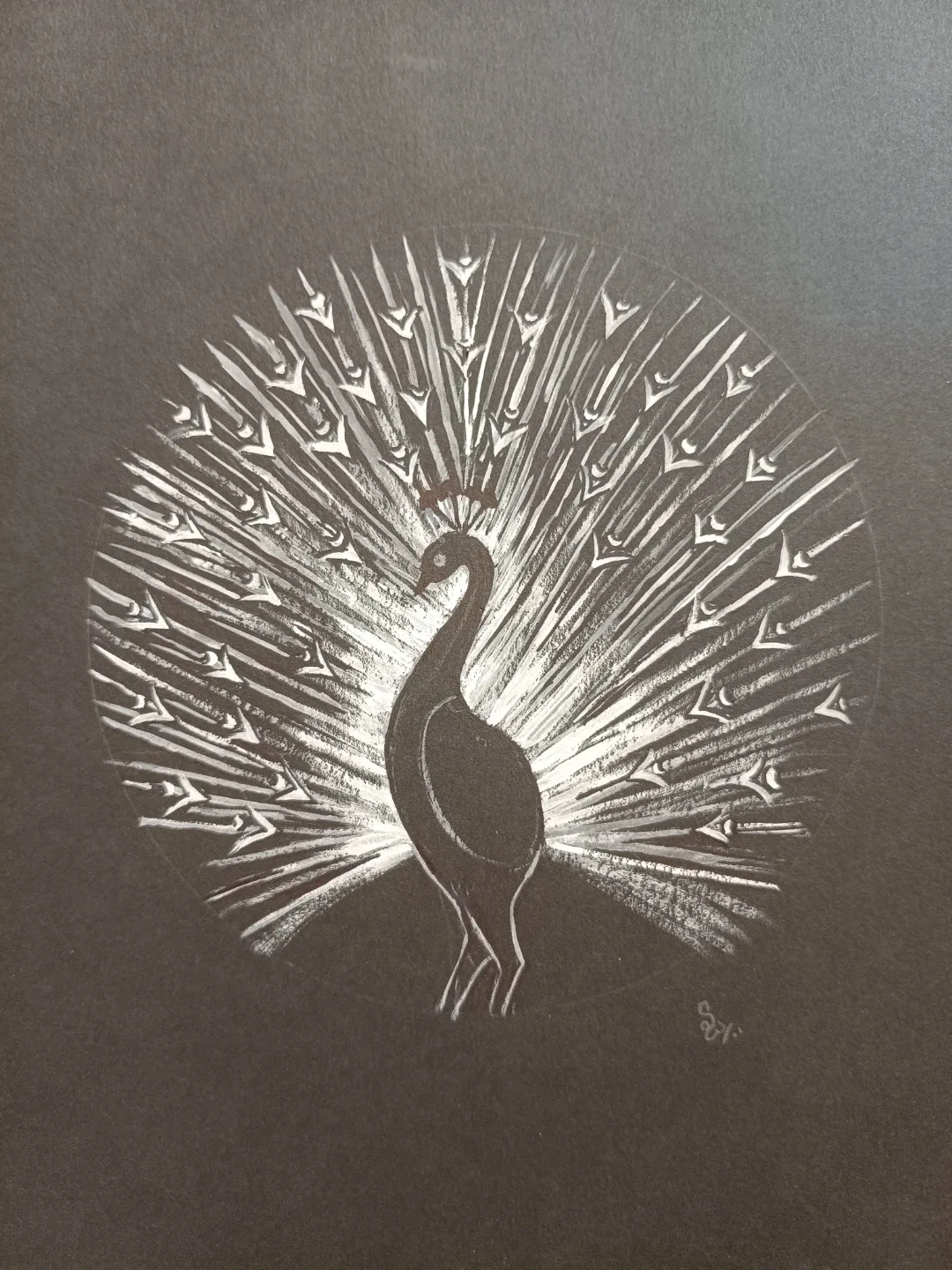 Sale :Hand Paintings on black cards - photo 2