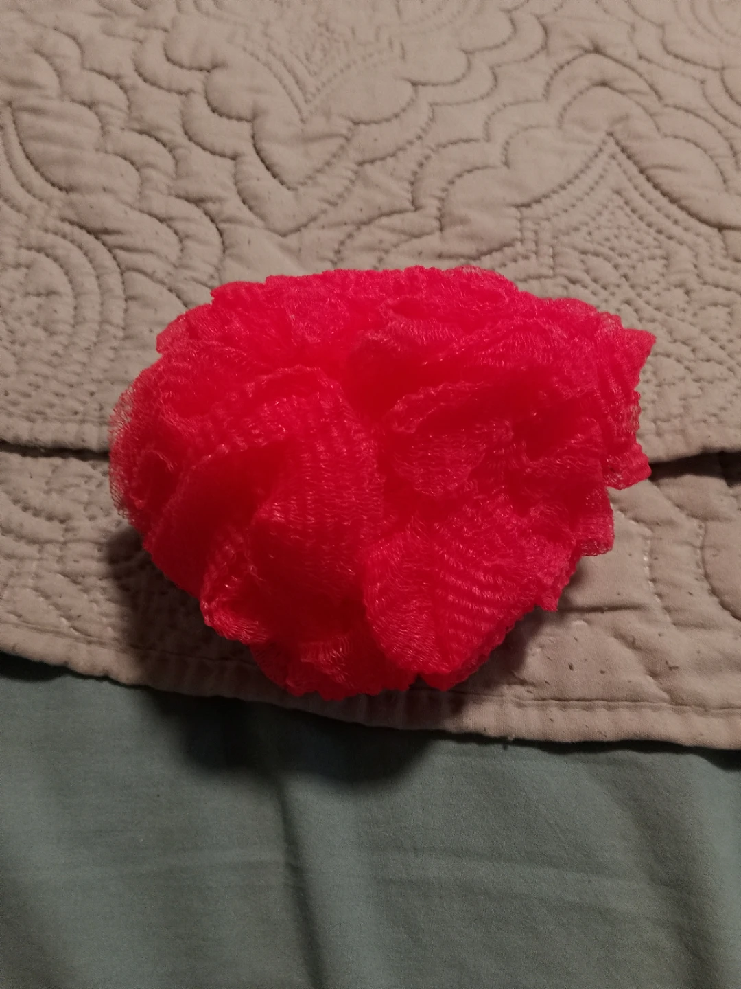 Equate Pink Mesh Bath Pouf - photo 2