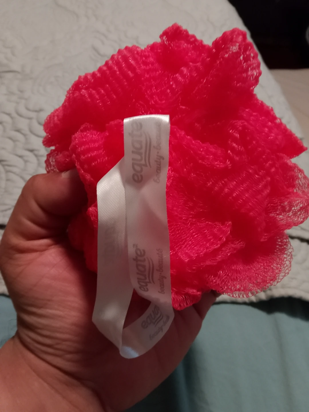 Equate Pink Mesh Bath Pouf - photo 3