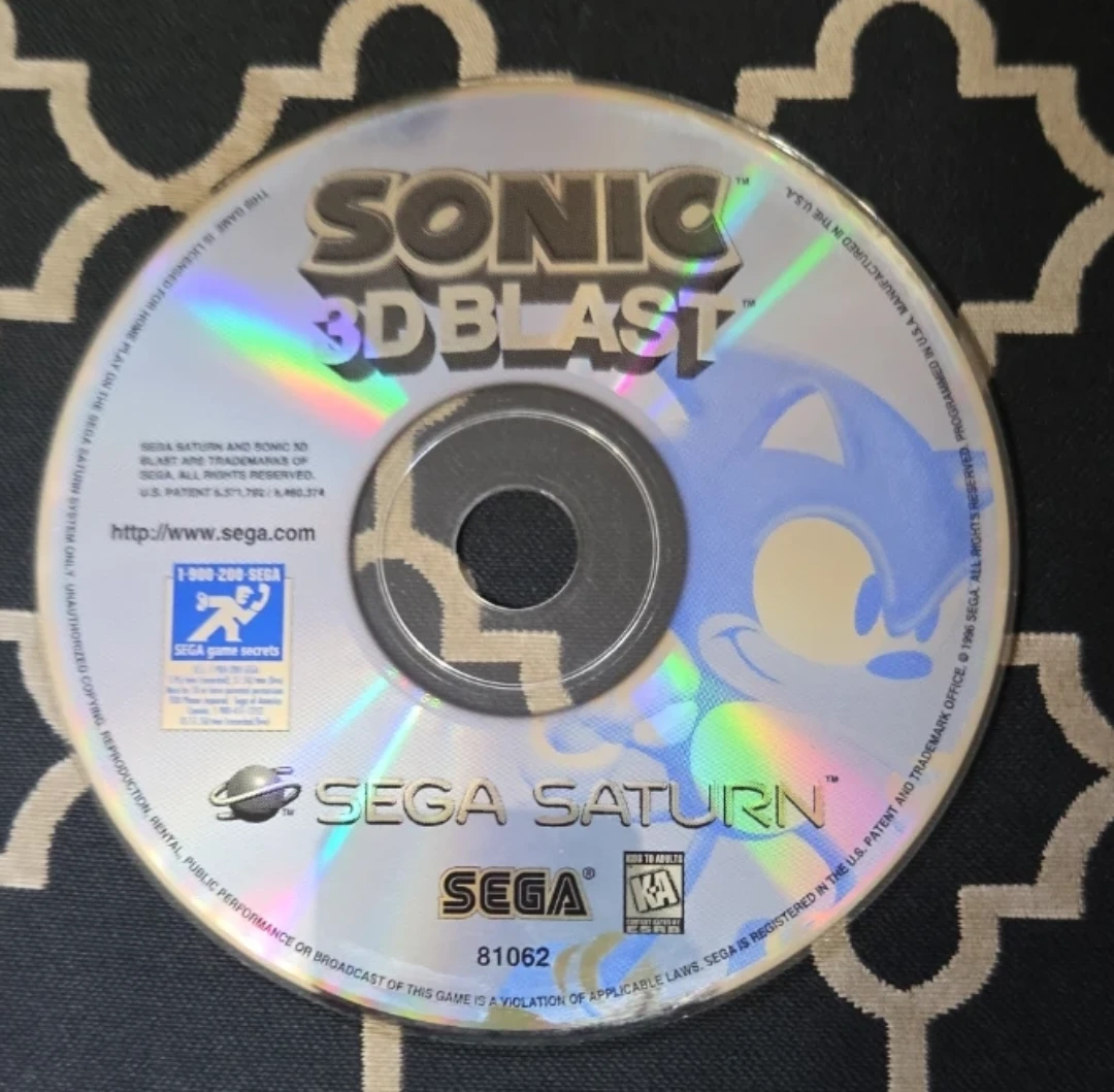 Sonic 3D Blast Sega Saturn Video Game