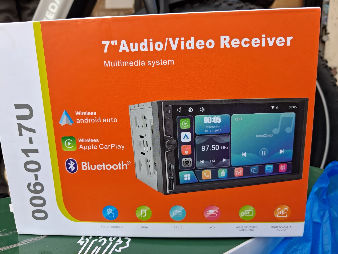 7" Audio/Video Receiver Multimedia System