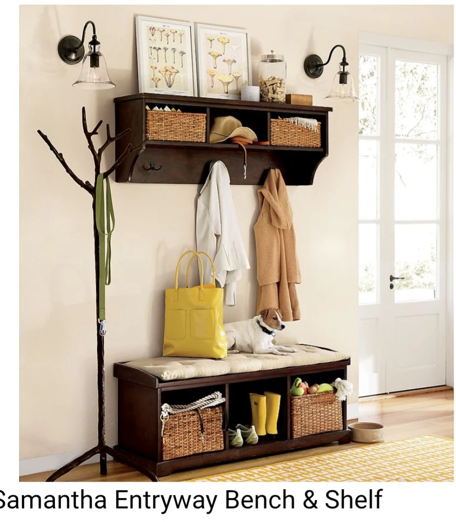 Pottery Barn Samantha Entryway Bench & Shelf
