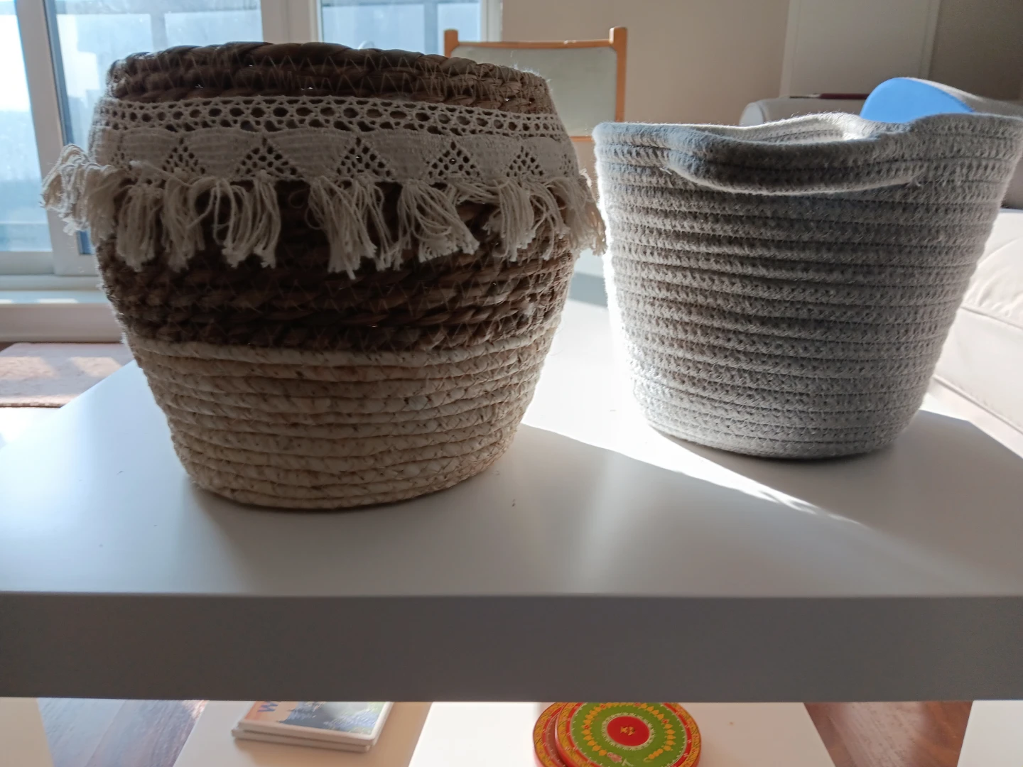 Moving Out sale-Decorative Baskets - Corn Straw & Macrame - photo 2