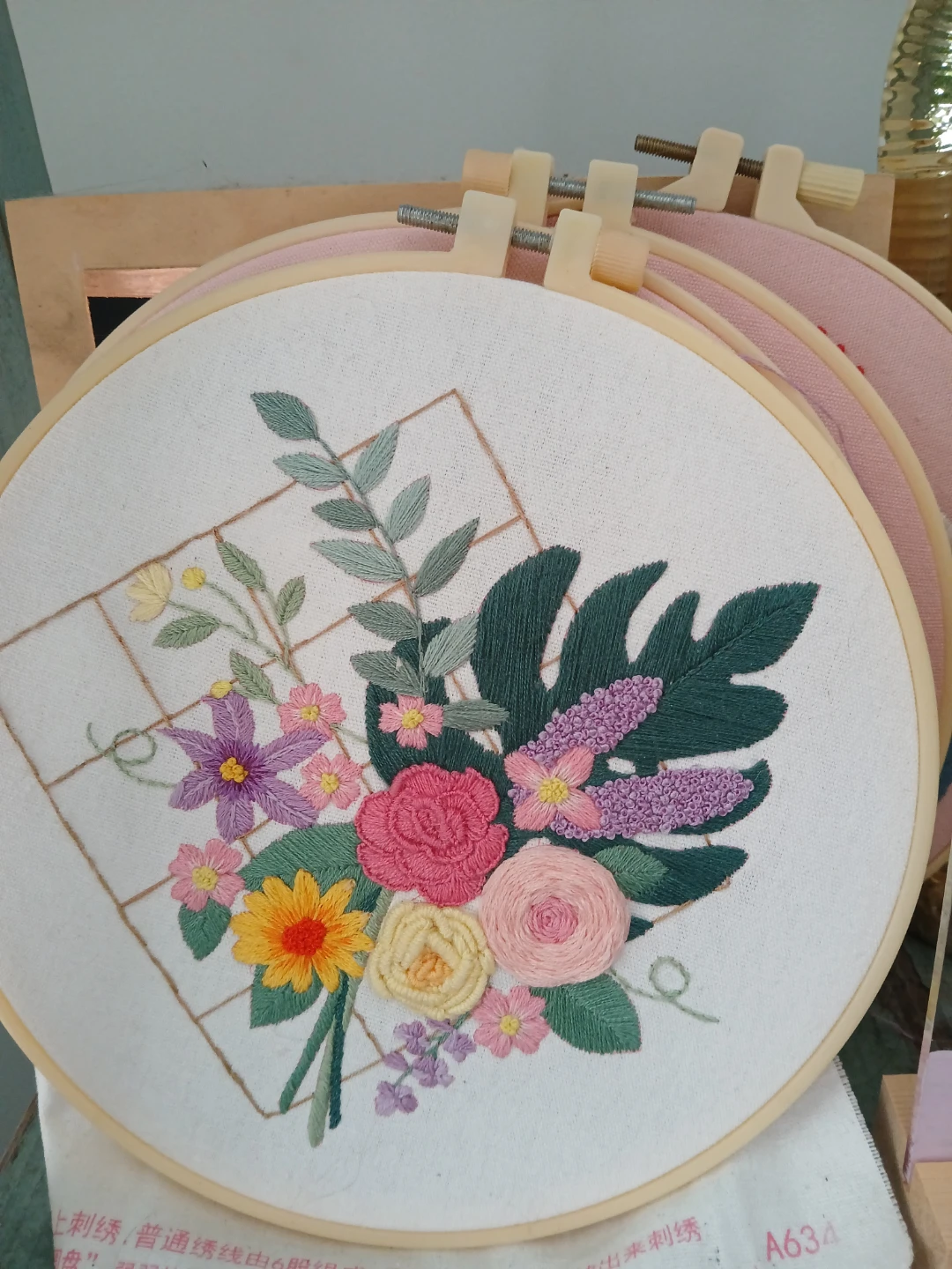 Embroidery Hoop with Floral Design
