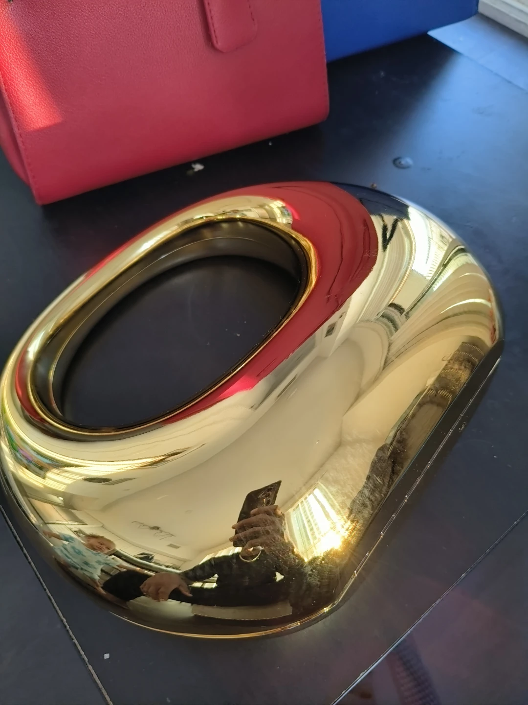 Gold Abstract Sculpture Decorative Bowl