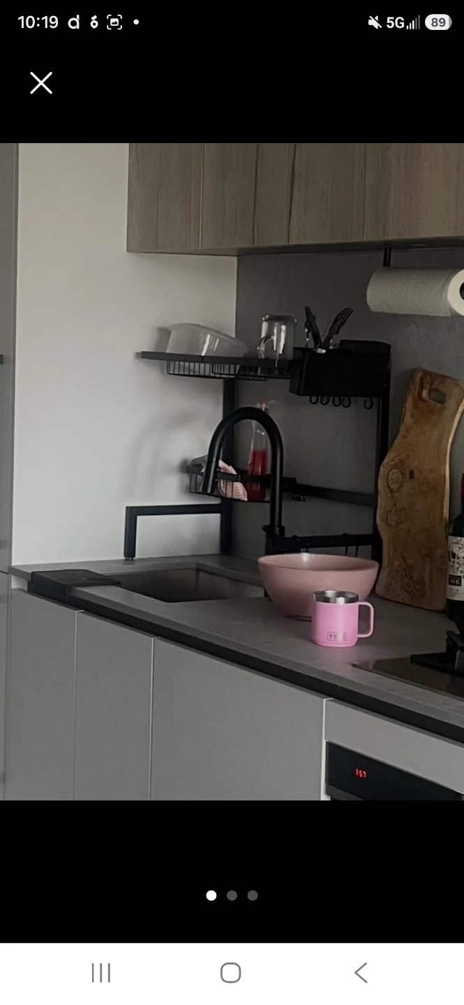 Over The Sink Dish Drying Rack - Black - photo 2