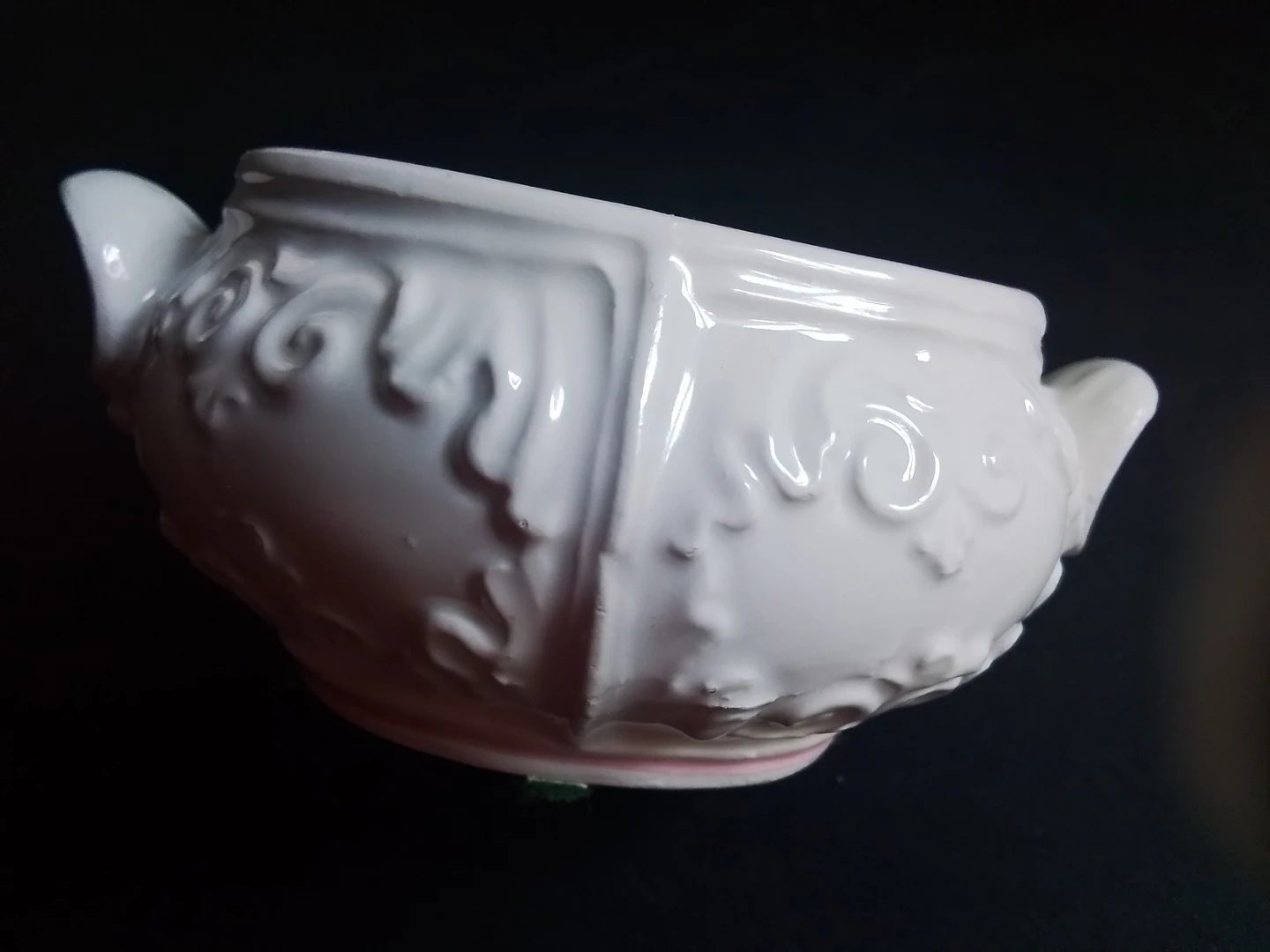 White Ceramic Sugar Bowl - Made in Italy