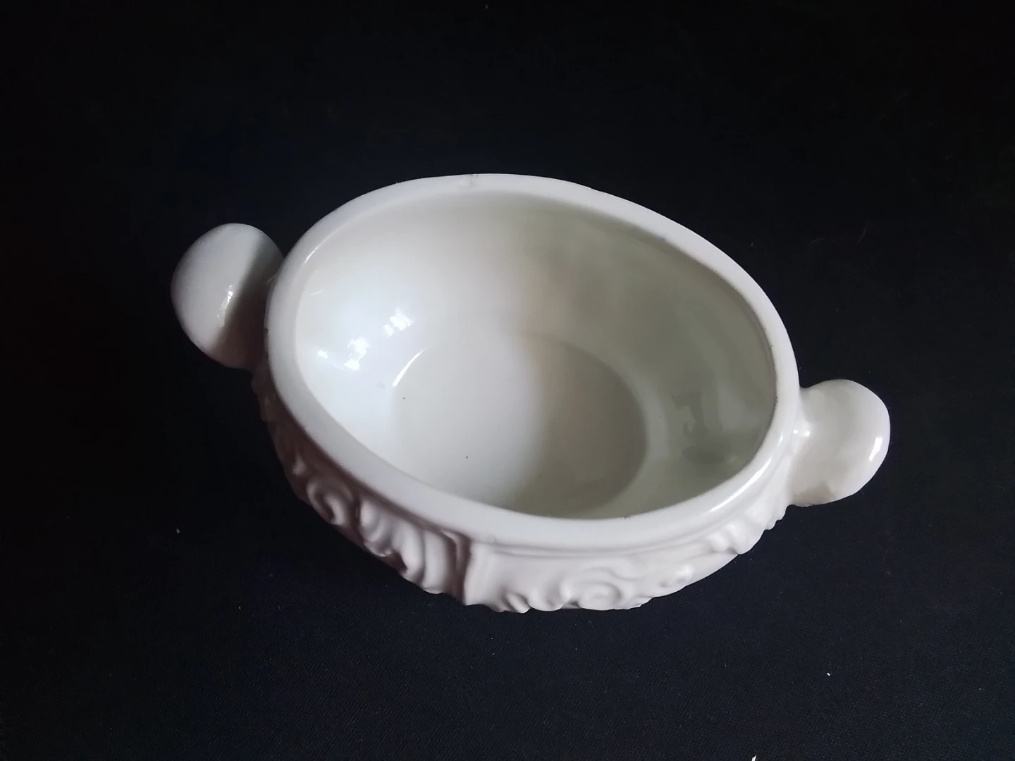 White Ceramic Sugar Bowl - Made in Italy - photo 2
