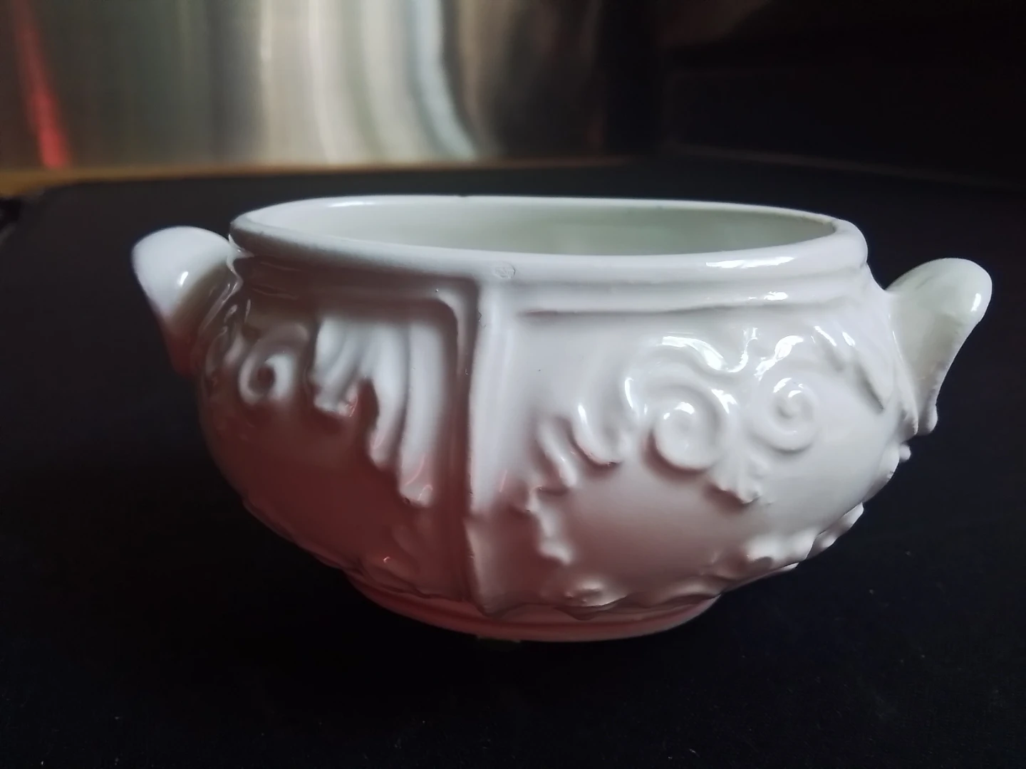 White Ceramic Sugar Bowl - Made in Italy - photo 5