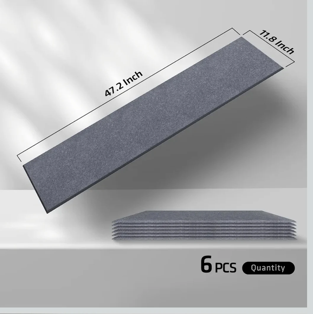DrKlang Acoustic Panels - African Grey - 47.2" x 11.8" (6 Pack) - photo 3
