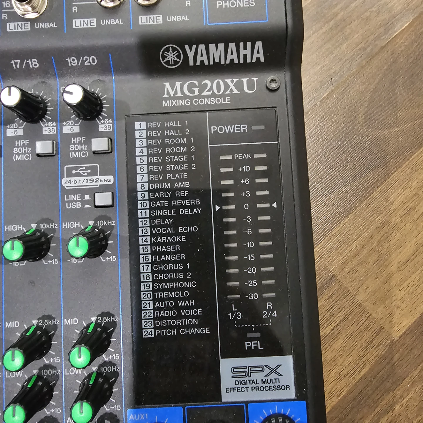 Yamaha MG20XU Mixing Console - photo 4