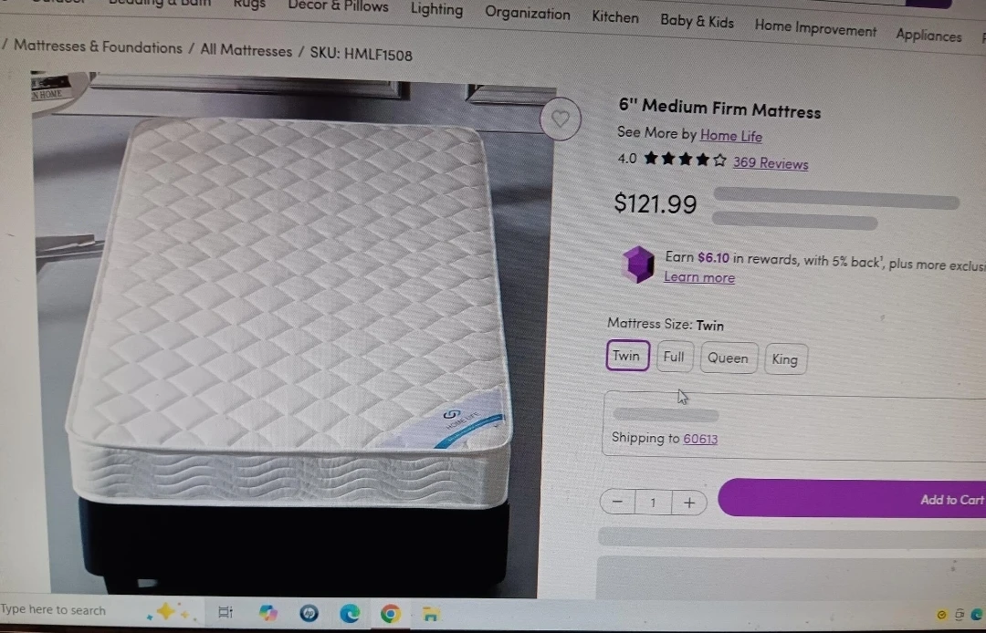 6" Medium Firm Twin Mattress - photo 3