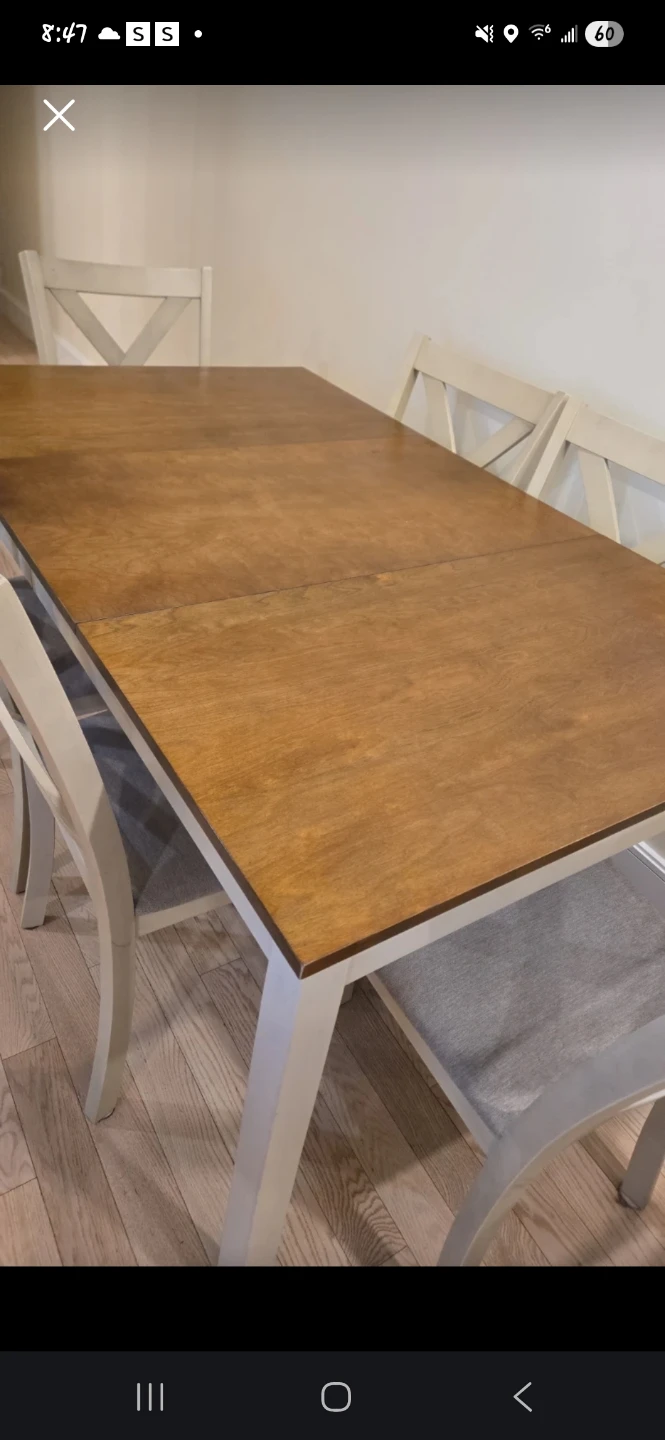 Extendable Dining Table and Chairs Set