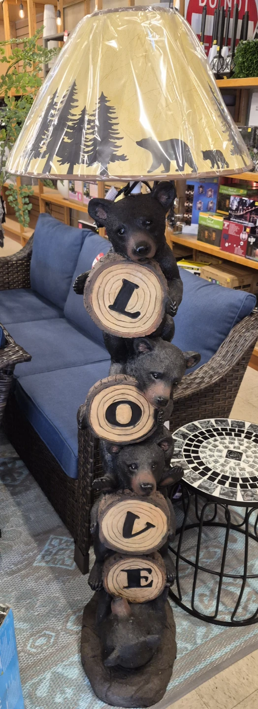 New 5ft tall Bear Lamp "love"  amzing details - photo 2