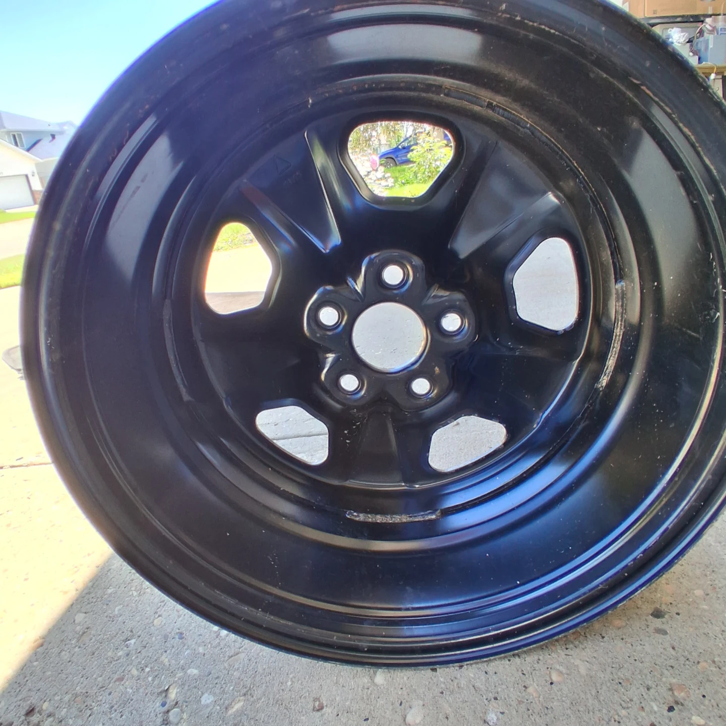 Black Steel Wheel Rim - photo 3