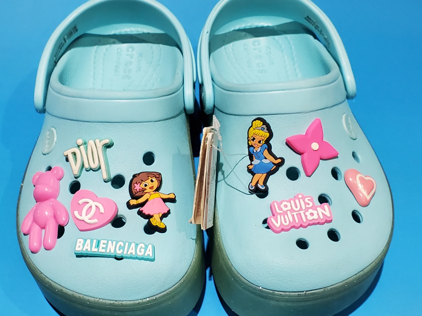 New kids platform crocs with charms - photo 5