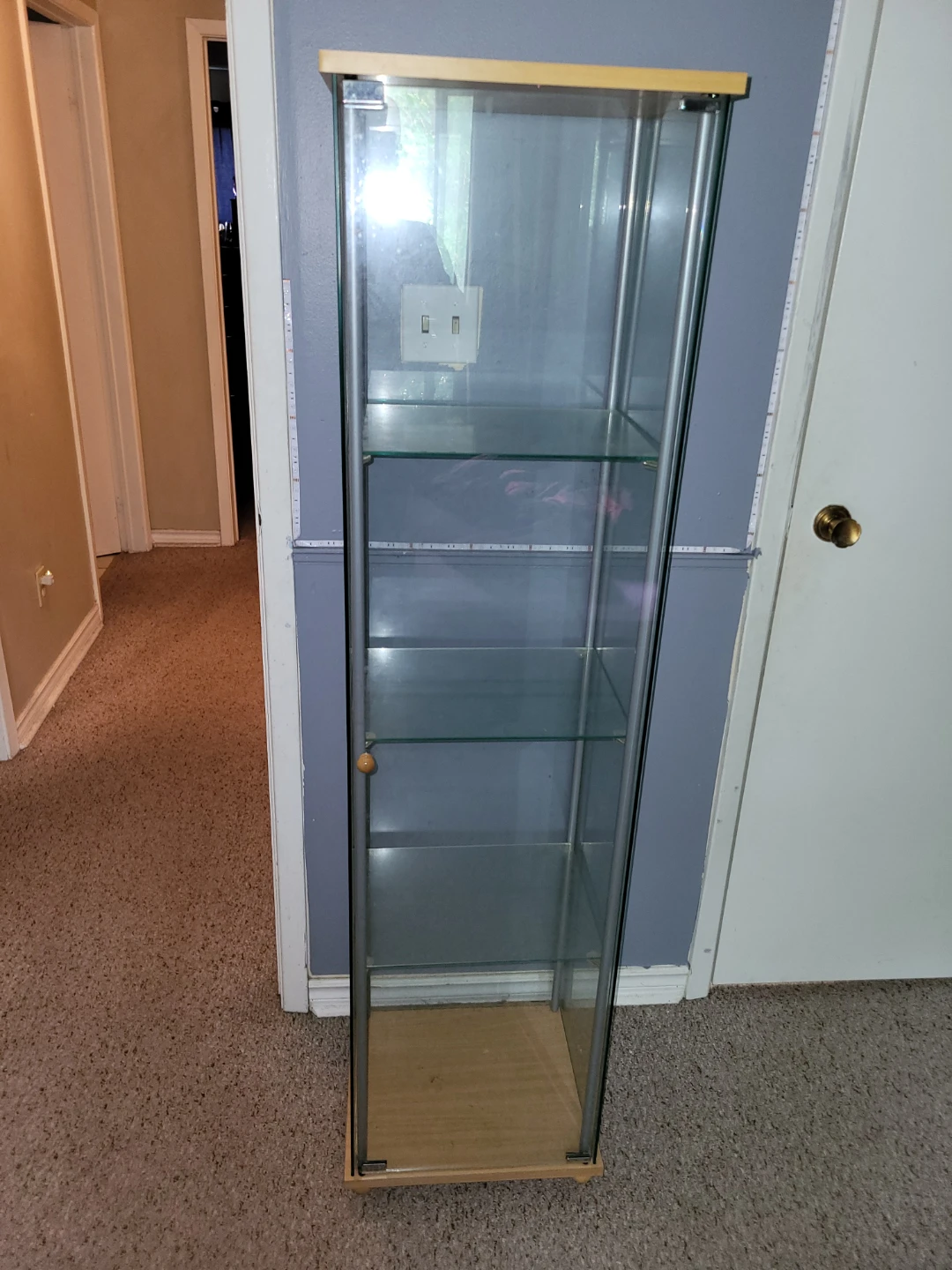 Glass Display Cabinet with Metal Frame - photo 2