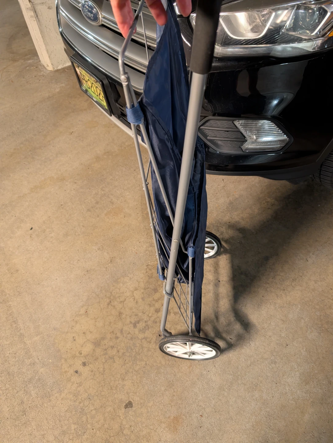 Blue Rolling Heavy Duty Covered Shopping Cart - photo 3