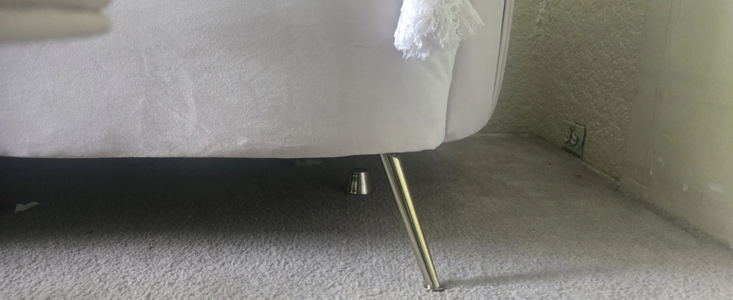 PINK Velvet Loveseat and Bench - photo 4