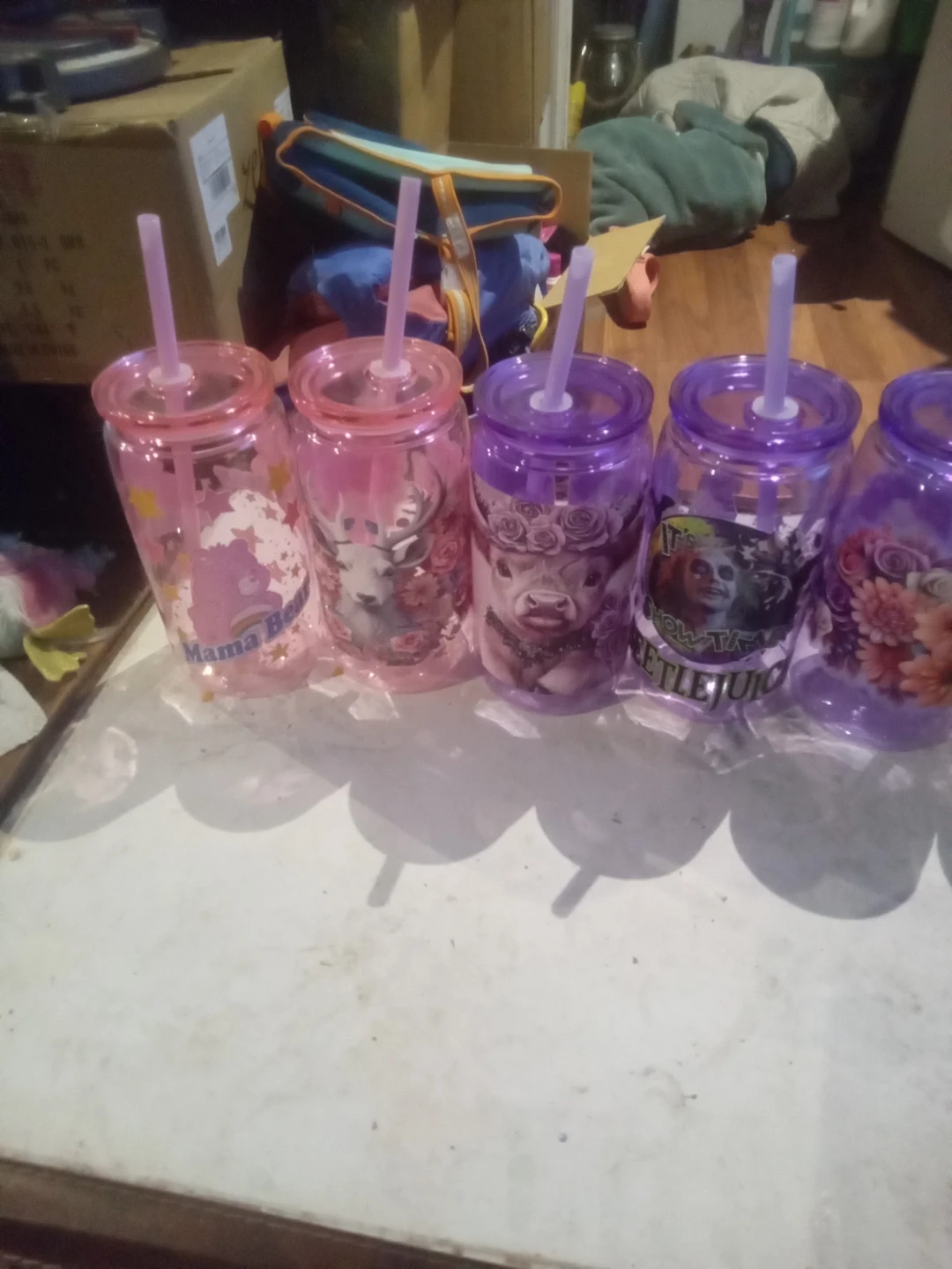 Tumblers and straws wicked designs - photo 2