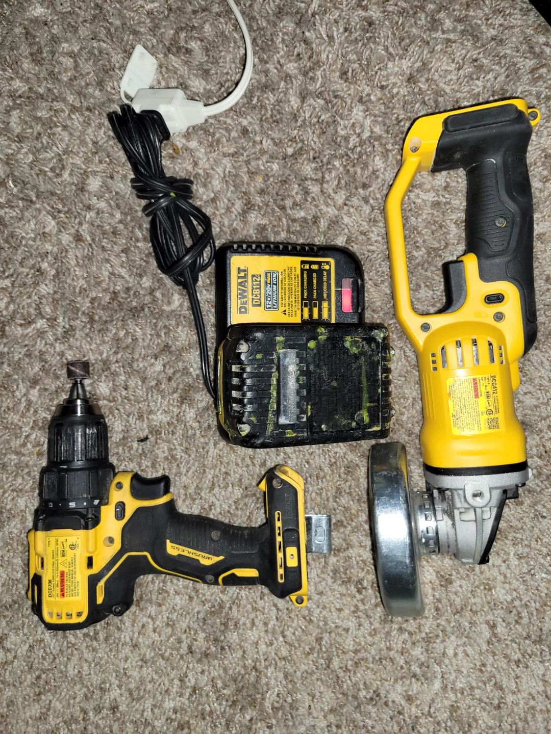 DEWALT 20V Cordless Drill and Angle Grinder Combo Kit