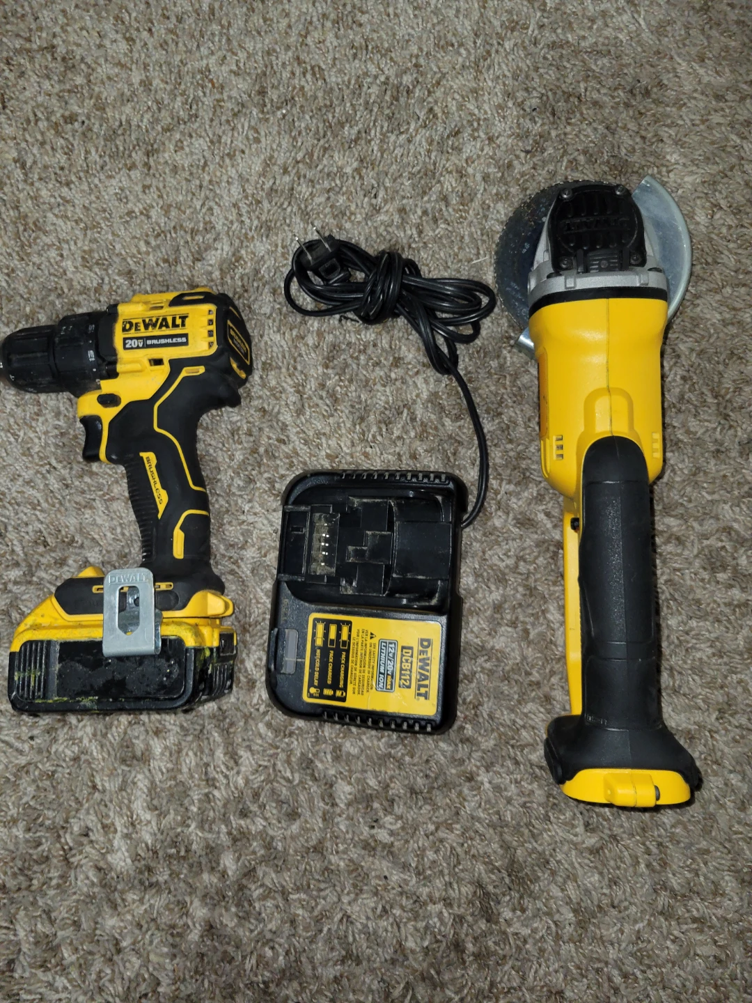 DEWALT 20V Cordless Drill and Angle Grinder Combo Kit - photo 2